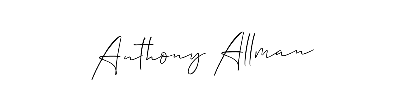 Make a beautiful signature design for name Anthony Allman. With this signature (Allison_Script) style, you can create a handwritten signature for free. Anthony Allman signature style 2 images and pictures png