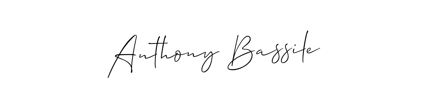 This is the best signature style for the Anthony Bassile name. Also you like these signature font (Allison_Script). Mix name signature. Anthony Bassile signature style 2 images and pictures png