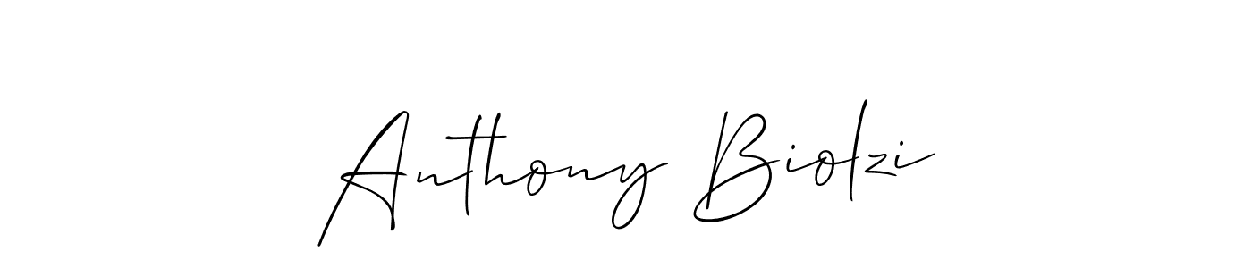 How to make Anthony Biolzi signature? Allison_Script is a professional autograph style. Create handwritten signature for Anthony Biolzi name. Anthony Biolzi signature style 2 images and pictures png