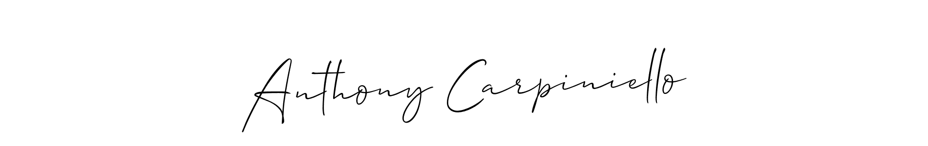 How to make Anthony Carpiniello signature? Allison_Script is a professional autograph style. Create handwritten signature for Anthony Carpiniello name. Anthony Carpiniello signature style 2 images and pictures png