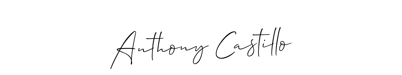 Create a beautiful signature design for name Anthony Castillo. With this signature (Allison_Script) fonts, you can make a handwritten signature for free. Anthony Castillo signature style 2 images and pictures png