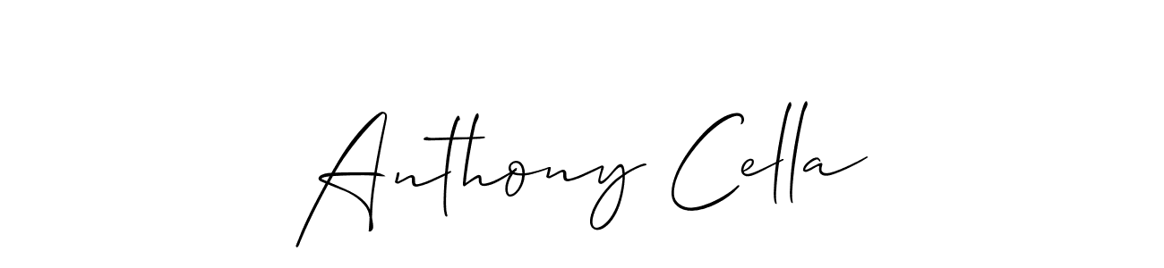 Make a short Anthony Cella signature style. Manage your documents anywhere anytime using Allison_Script. Create and add eSignatures, submit forms, share and send files easily. Anthony Cella signature style 2 images and pictures png