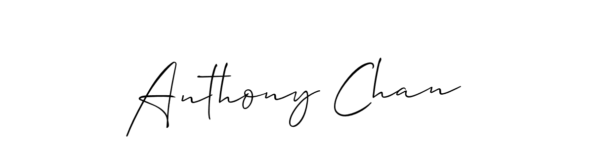 How to make Anthony Chan name signature. Use Allison_Script style for creating short signs online. This is the latest handwritten sign. Anthony Chan signature style 2 images and pictures png