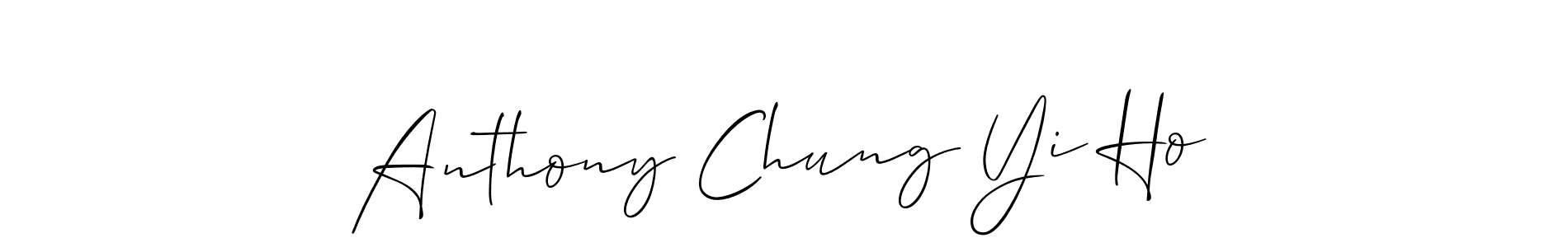 It looks lik you need a new signature style for name Anthony Chung Yi Ho. Design unique handwritten (Allison_Script) signature with our free signature maker in just a few clicks. Anthony Chung Yi Ho signature style 2 images and pictures png