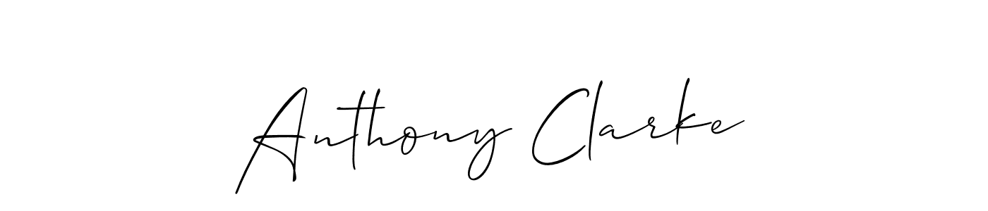 Anthony Clarke stylish signature style. Best Handwritten Sign (Allison_Script) for my name. Handwritten Signature Collection Ideas for my name Anthony Clarke. Anthony Clarke signature style 2 images and pictures png