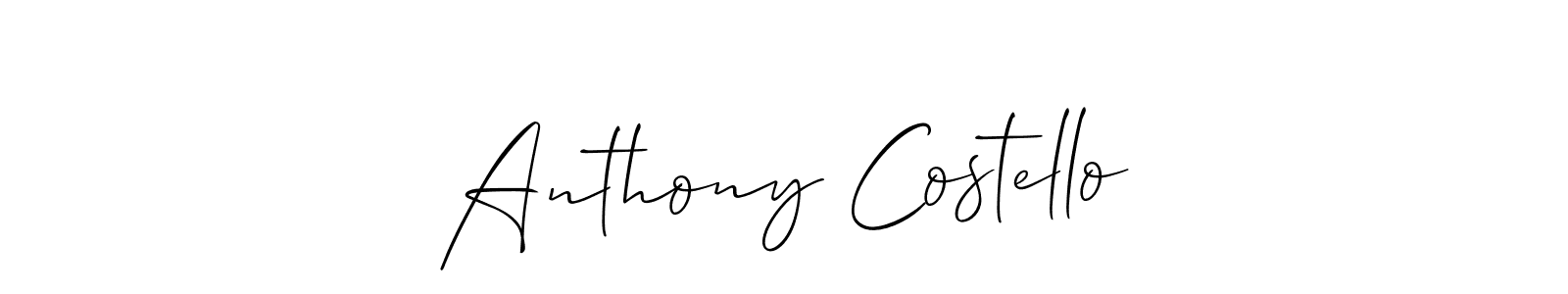 How to make Anthony Costello name signature. Use Allison_Script style for creating short signs online. This is the latest handwritten sign. Anthony Costello signature style 2 images and pictures png