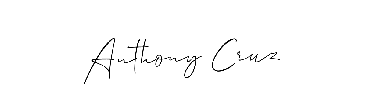 Design your own signature with our free online signature maker. With this signature software, you can create a handwritten (Allison_Script) signature for name Anthony Cruz. Anthony Cruz signature style 2 images and pictures png