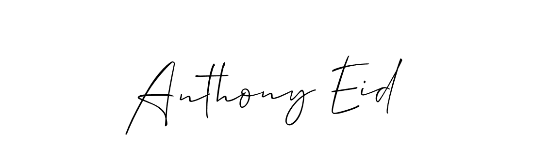 Design your own signature with our free online signature maker. With this signature software, you can create a handwritten (Allison_Script) signature for name Anthony Eid. Anthony Eid signature style 2 images and pictures png