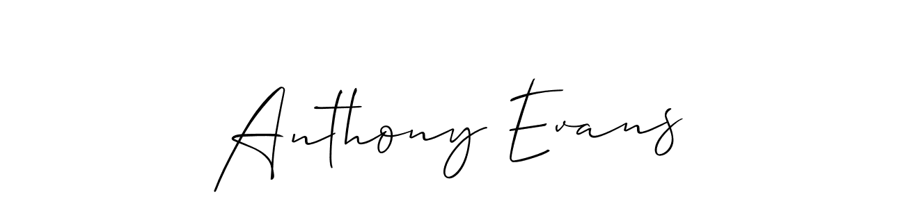 Design your own signature with our free online signature maker. With this signature software, you can create a handwritten (Allison_Script) signature for name Anthony Evans. Anthony Evans signature style 2 images and pictures png