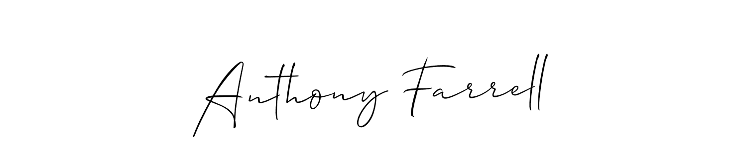 Also You can easily find your signature by using the search form. We will create Anthony Farrell name handwritten signature images for you free of cost using Allison_Script sign style. Anthony Farrell signature style 2 images and pictures png