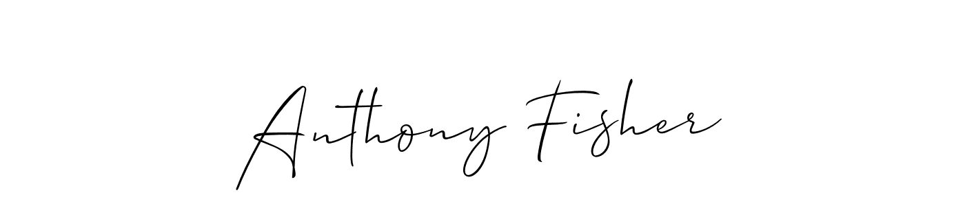 The best way (Allison_Script) to make a short signature is to pick only two or three words in your name. The name Anthony Fisher include a total of six letters. For converting this name. Anthony Fisher signature style 2 images and pictures png