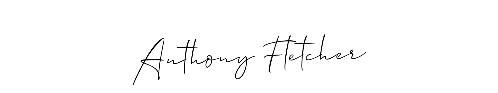 Anthony Fletcher stylish signature style. Best Handwritten Sign (Allison_Script) for my name. Handwritten Signature Collection Ideas for my name Anthony Fletcher. Anthony Fletcher signature style 2 images and pictures png