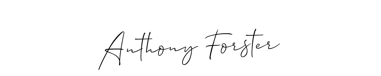 It looks lik you need a new signature style for name Anthony Forster. Design unique handwritten (Allison_Script) signature with our free signature maker in just a few clicks. Anthony Forster signature style 2 images and pictures png