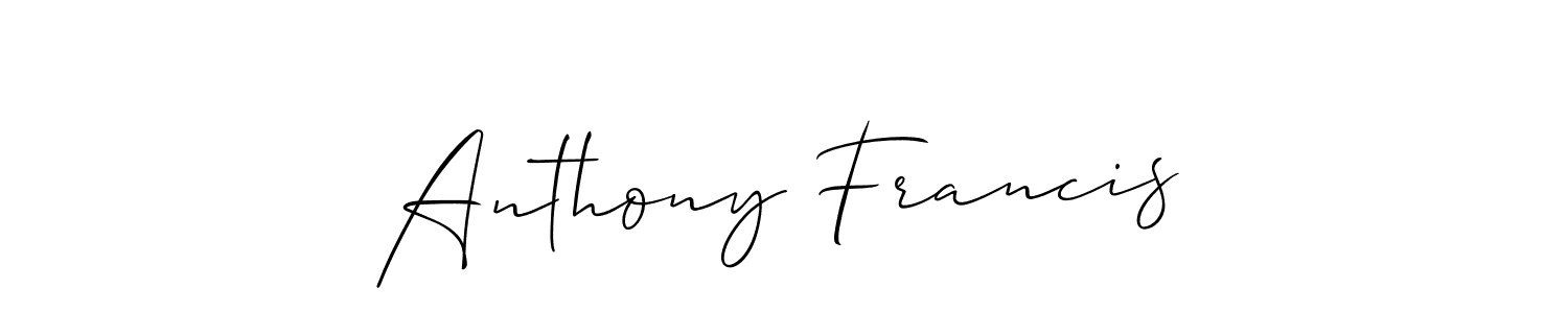 Also You can easily find your signature by using the search form. We will create Anthony Francis name handwritten signature images for you free of cost using Allison_Script sign style. Anthony Francis signature style 2 images and pictures png