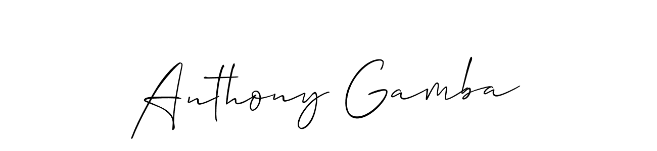 How to Draw Anthony Gamba signature style? Allison_Script is a latest design signature styles for name Anthony Gamba. Anthony Gamba signature style 2 images and pictures png