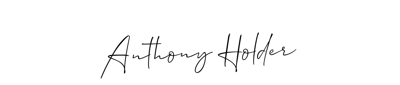 How to make Anthony Holder name signature. Use Allison_Script style for creating short signs online. This is the latest handwritten sign. Anthony Holder signature style 2 images and pictures png