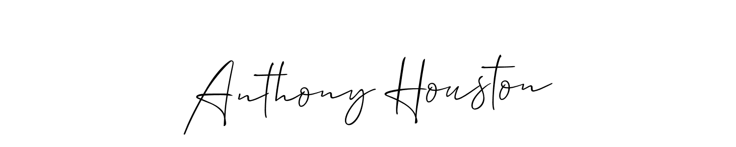 Make a beautiful signature design for name Anthony Houston. With this signature (Allison_Script) style, you can create a handwritten signature for free. Anthony Houston signature style 2 images and pictures png