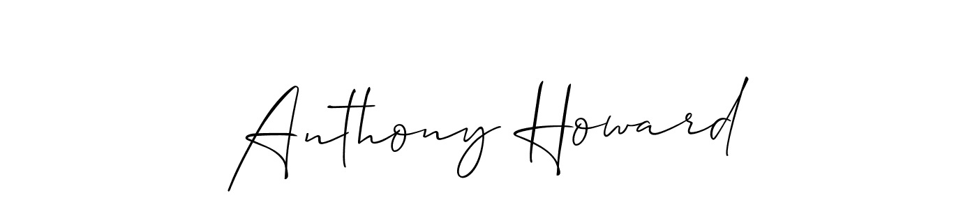 Allison_Script is a professional signature style that is perfect for those who want to add a touch of class to their signature. It is also a great choice for those who want to make their signature more unique. Get Anthony Howard name to fancy signature for free. Anthony Howard signature style 2 images and pictures png