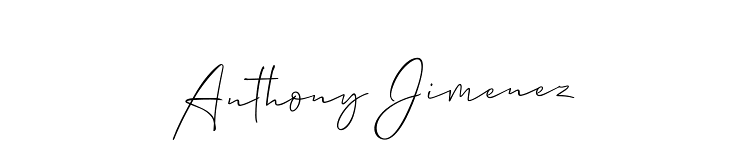 Create a beautiful signature design for name Anthony Jimenez. With this signature (Allison_Script) fonts, you can make a handwritten signature for free. Anthony Jimenez signature style 2 images and pictures png