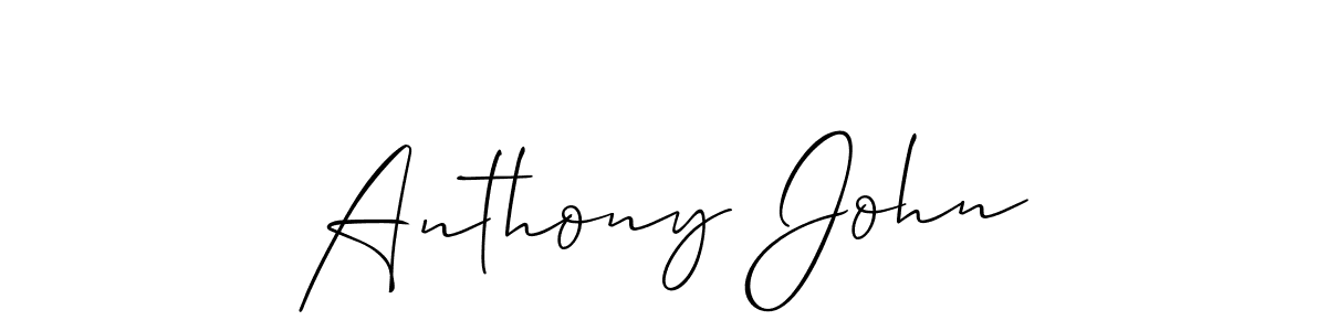 Make a short Anthony John signature style. Manage your documents anywhere anytime using Allison_Script. Create and add eSignatures, submit forms, share and send files easily. Anthony John signature style 2 images and pictures png