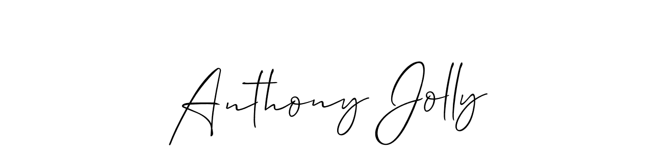 How to make Anthony Jolly name signature. Use Allison_Script style for creating short signs online. This is the latest handwritten sign. Anthony Jolly signature style 2 images and pictures png