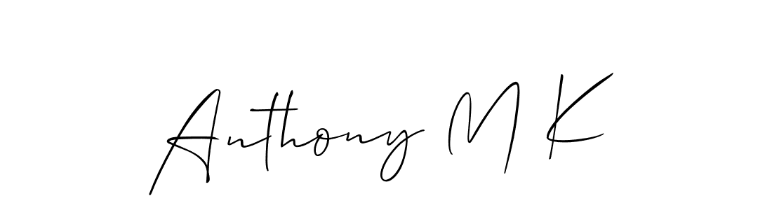 Make a beautiful signature design for name Anthony M K. Use this online signature maker to create a handwritten signature for free. Anthony M K signature style 2 images and pictures png