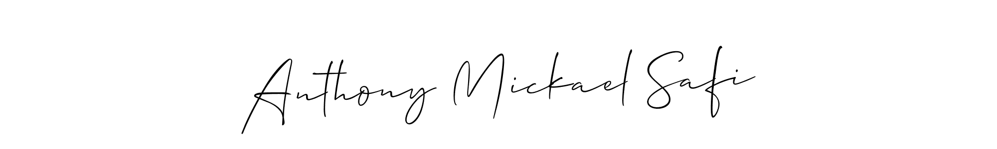 Design your own signature with our free online signature maker. With this signature software, you can create a handwritten (Allison_Script) signature for name Anthony Mickael Safi. Anthony Mickael Safi signature style 2 images and pictures png