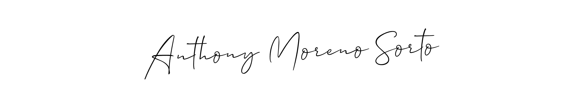 Also we have Anthony Moreno Sorto name is the best signature style. Create professional handwritten signature collection using Allison_Script autograph style. Anthony Moreno Sorto signature style 2 images and pictures png