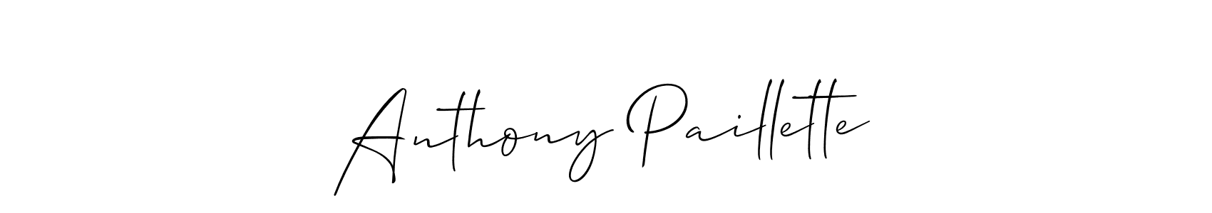 Also You can easily find your signature by using the search form. We will create Anthony Paillette name handwritten signature images for you free of cost using Allison_Script sign style. Anthony Paillette signature style 2 images and pictures png