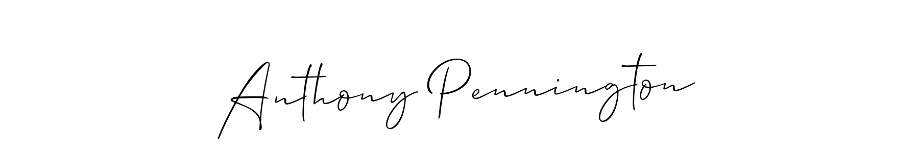 The best way (Allison_Script) to make a short signature is to pick only two or three words in your name. The name Anthony Pennington include a total of six letters. For converting this name. Anthony Pennington signature style 2 images and pictures png