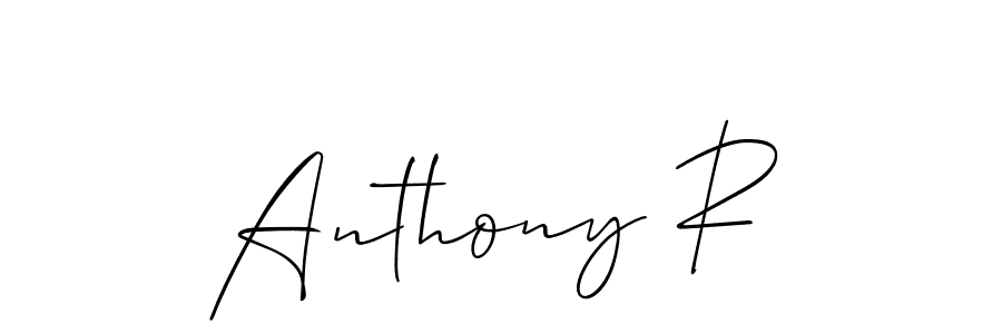 if you are searching for the best signature style for your name Anthony R. so please give up your signature search. here we have designed multiple signature styles  using Allison_Script. Anthony R signature style 2 images and pictures png