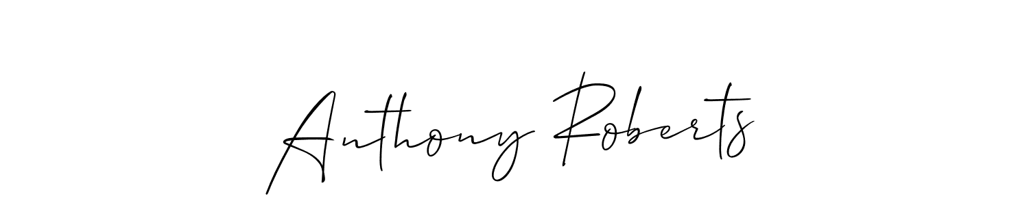 This is the best signature style for the Anthony Roberts name. Also you like these signature font (Allison_Script). Mix name signature. Anthony Roberts signature style 2 images and pictures png