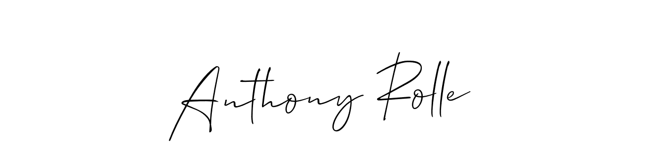How to make Anthony Rolle signature? Allison_Script is a professional autograph style. Create handwritten signature for Anthony Rolle name. Anthony Rolle signature style 2 images and pictures png