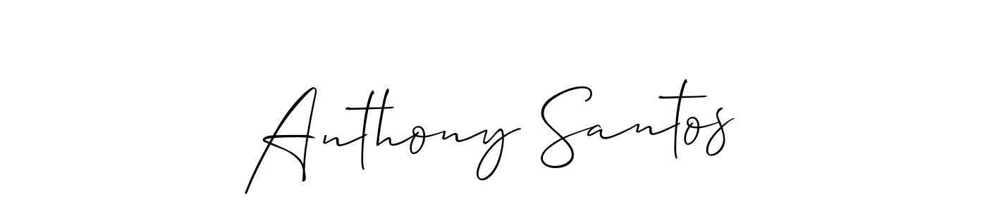 if you are searching for the best signature style for your name Anthony Santos. so please give up your signature search. here we have designed multiple signature styles  using Allison_Script. Anthony Santos signature style 2 images and pictures png