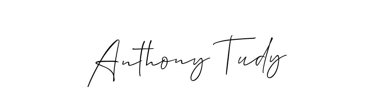 Design your own signature with our free online signature maker. With this signature software, you can create a handwritten (Allison_Script) signature for name Anthony Tudy. Anthony Tudy signature style 2 images and pictures png