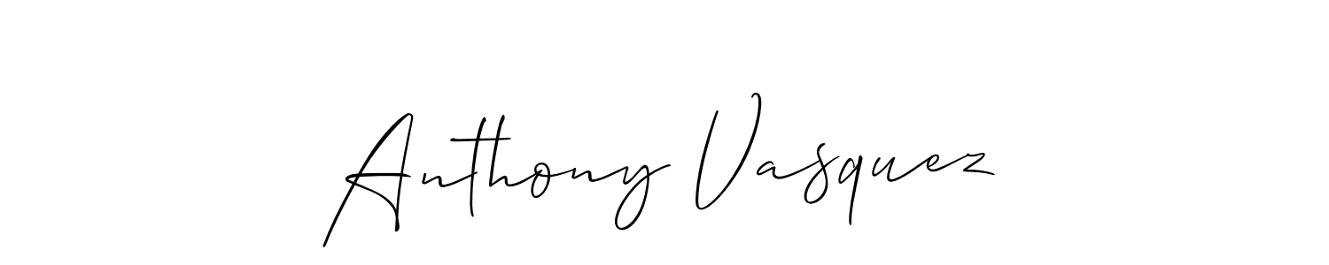Make a beautiful signature design for name Anthony Vasquez. With this signature (Allison_Script) style, you can create a handwritten signature for free. Anthony Vasquez signature style 2 images and pictures png