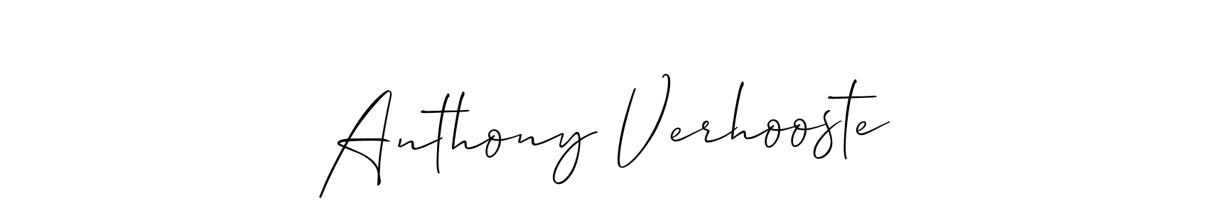 Allison_Script is a professional signature style that is perfect for those who want to add a touch of class to their signature. It is also a great choice for those who want to make their signature more unique. Get Anthony Verhooste name to fancy signature for free. Anthony Verhooste signature style 2 images and pictures png