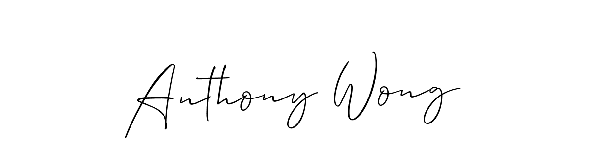 How to make Anthony Wong name signature. Use Allison_Script style for creating short signs online. This is the latest handwritten sign. Anthony Wong signature style 2 images and pictures png