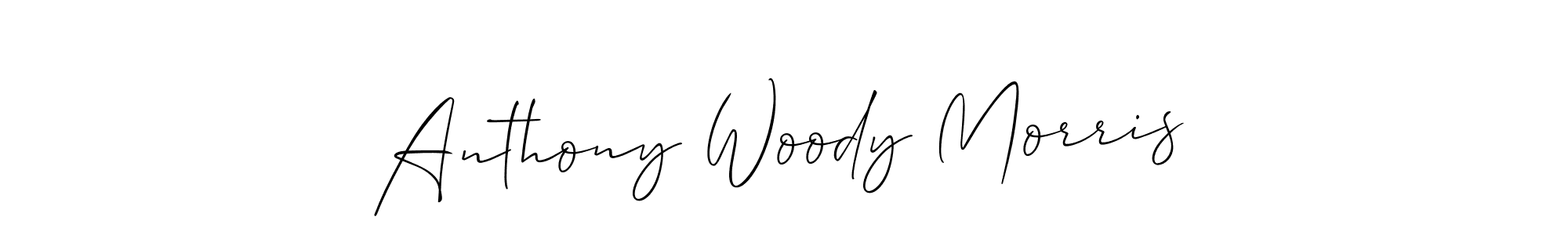 Here are the top 10 professional signature styles for the name Anthony Woody Morris. These are the best autograph styles you can use for your name. Anthony Woody Morris signature style 2 images and pictures png