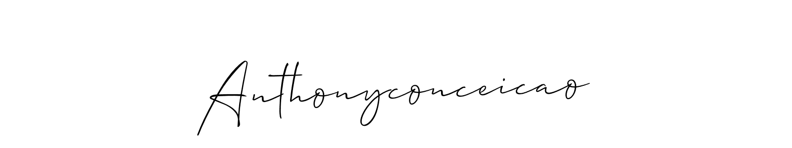 You should practise on your own different ways (Allison_Script) to write your name (Anthonyconceicao) in signature. don't let someone else do it for you. Anthonyconceicao signature style 2 images and pictures png