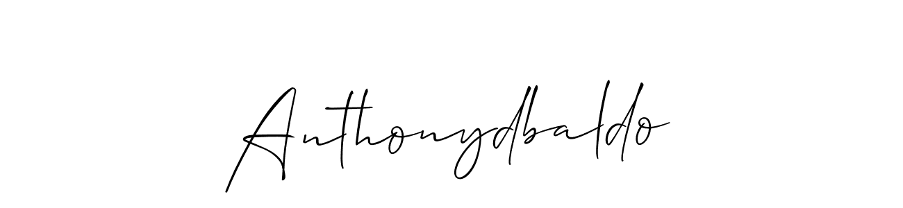 How to make Anthonydbaldo signature? Allison_Script is a professional autograph style. Create handwritten signature for Anthonydbaldo name. Anthonydbaldo signature style 2 images and pictures png