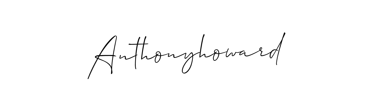 Create a beautiful signature design for name Anthonyhoward. With this signature (Allison_Script) fonts, you can make a handwritten signature for free. Anthonyhoward signature style 2 images and pictures png