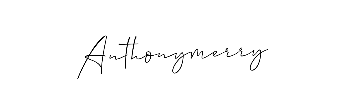 It looks lik you need a new signature style for name Anthonymerry. Design unique handwritten (Allison_Script) signature with our free signature maker in just a few clicks. Anthonymerry signature style 2 images and pictures png