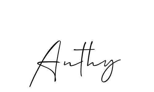 Make a beautiful signature design for name Anthy. Use this online signature maker to create a handwritten signature for free. Anthy signature style 2 images and pictures png