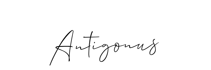 Make a beautiful signature design for name Antigonus. With this signature (Allison_Script) style, you can create a handwritten signature for free. Antigonus signature style 2 images and pictures png