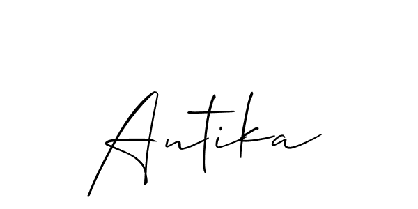 Also we have Antika name is the best signature style. Create professional handwritten signature collection using Allison_Script autograph style. Antika signature style 2 images and pictures png