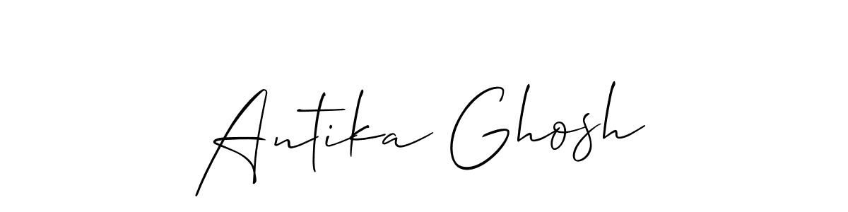 Antika Ghosh stylish signature style. Best Handwritten Sign (Allison_Script) for my name. Handwritten Signature Collection Ideas for my name Antika Ghosh. Antika Ghosh signature style 2 images and pictures png
