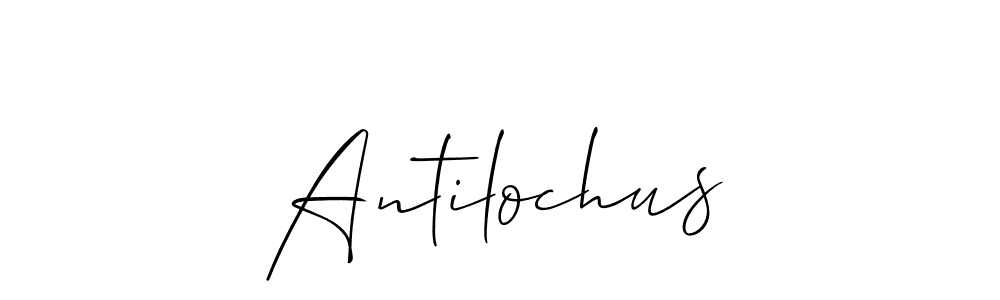 How to make Antilochus signature? Allison_Script is a professional autograph style. Create handwritten signature for Antilochus name. Antilochus signature style 2 images and pictures png