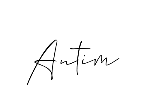 if you are searching for the best signature style for your name Antim. so please give up your signature search. here we have designed multiple signature styles  using Allison_Script. Antim signature style 2 images and pictures png