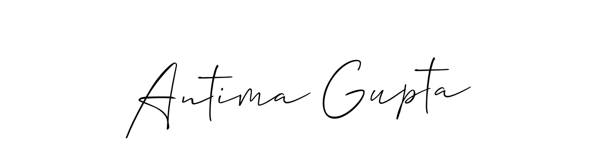 How to Draw Antima Gupta signature style? Allison_Script is a latest design signature styles for name Antima Gupta. Antima Gupta signature style 2 images and pictures png